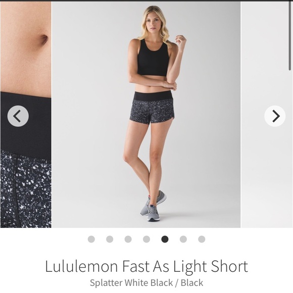 🍋 Lululemon Fast As Light Shorts - Picture 2 of 7